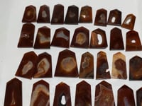 29 Pieces Geode Carnelian Tower Points