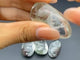 4 Pieces Beautiful Dolphin Garden Quartz Inner Scene Carving