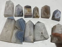 11 Pieces Geode Druzy Agate Tower