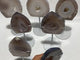 7 Pieces Large Geode Agate Arrow Head With Stand