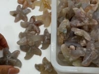 Sakura Flower Agate Starfish Carving Wholesale