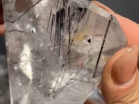 17 Pieces High Quality Clear Quartz With Black Tourmaline Free Form