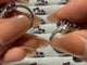 Beautiful Purple Garnet S925 Sterling Silver Ring Wholesale -Wholesale Crystals