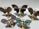 5 Pairs Butterfly Wing Carving With Stand Morocco Agate Moonstone