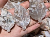 Sakura Flower Agate Leaf Shape Carving Wholesale -Wholesale Crystals