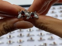 Garnet Cut Faceted Butterfly Ring Wholesale -Wholesale Crystals