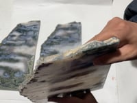3 Pieces Large Beautiful Moss Agate Slab 17inch