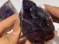 3 Pieces Amethyst Super7 Skeletal Quartz Raw Stone For Collection
