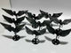 9 Pairs Moss Agate Small Pegasus Wing Carving With Stand