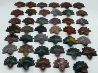 41 Pieces Colourful Ocean Jasper Sea Turtle Carving