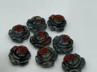 Africa Blood Stone Red Rose Flower Carving Wholesale -Wholesale Crystals