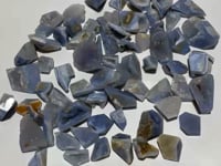 68 Pieces Blue Chalcedony Geode Druzy Free Form
