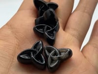 Mini Black Obsidian Triangle Circle Wholesale