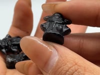 Mini Black Obsidian Yoda Star Wars Crystal Carving Wholesale