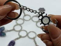 8 Types Crystal Keychain Stone Carving Wholesale Wing Heart Shape