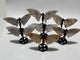 7 Pairs Sakura Flower Agate Small Angel Wing Carving With Stand