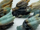 8 Pieces Large Caribbean Calcite Dragon Head Carving
