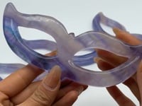 Rainbow Fluorite Masquerade Goddess Mask Carving Wholesale