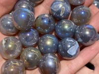 Aura Mini Geode Druzy Agate Spheres Wholesale
