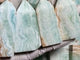 Fat Green Calcite Four-Sided Tower Points Wholesale
