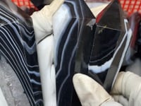 Beautiful Black Stripe Agate Point Scepter Magic Wand Wholesale