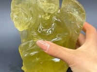 Beautiful Large Citrine Angel Goddess Carving