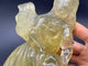 Citrine Goddess Girl Watering Flowers Carving