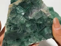 5 Pieces Large Green Fluorite Specimen Cubic Raw Stone