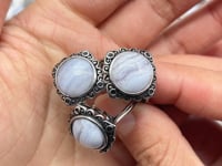 Blue Lace Agate Ring Wholesale