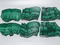 3 Pairs Beautiful Symmetry Malachite Slab