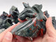 11 Pieces Africa Blood Stone Unicorn Carving
