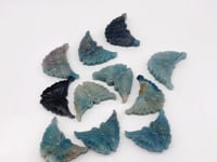 11 Pieces Trolleite Stone Butterfly Carving