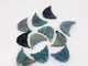 11 Pieces Trolleite Stone Butterfly Carving