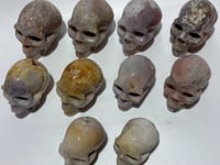 10 Pieces Large Agate Skull Carving