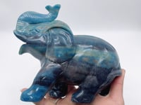 Beautiful Trolleite Stone Elephant Carving
