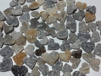 85 Pieces One-sided Quartz Crystal Cluster Heart