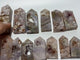 13 Pieces Geode Sakura Flower Agate Tower Points
