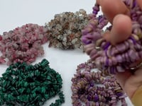 5 Types Chip Bracelet Crystal Wholesale Malachite Phosphosiderite Rutile Quartz