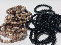 2 Types Bracelet Green Sandstone Australia Zebra Jasper Bracelet Wholesale