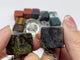 8 Types Cube Keychain Wholesale Howlite Dragon Blood Stone Moss Agate