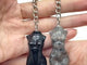 2 Types 4cm Goddess Carving Keychain Yooperlite Obsidian