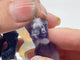 4 Types 3cm Goddess Carving Keychain Chevron Amethyst Opalite