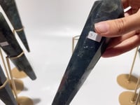 9 Pieces High Quality Labradorite Magic Scepter Wand Points With Stand