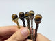 5 Colors Coffee Spoon With Tiger Eye Sphere Wholesale