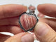 14 Pieces Sterling Silver Heart Rhodochrosite Different Styles Beautiful Pendant