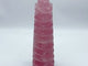 Large Beautiful Rose Quartz Wenchang Tower 9-level Pagoda