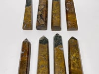 8 Pieces Large Yellow Ocean Jasper Tower