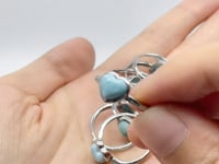 Larimar Heart Ring Crystal Wholesale