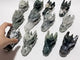 12 Pieces Moss Agate Dragon Head Carving
