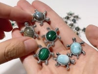 4 Types Cute Turtle Pendant Wholesale Larimar Labradorite